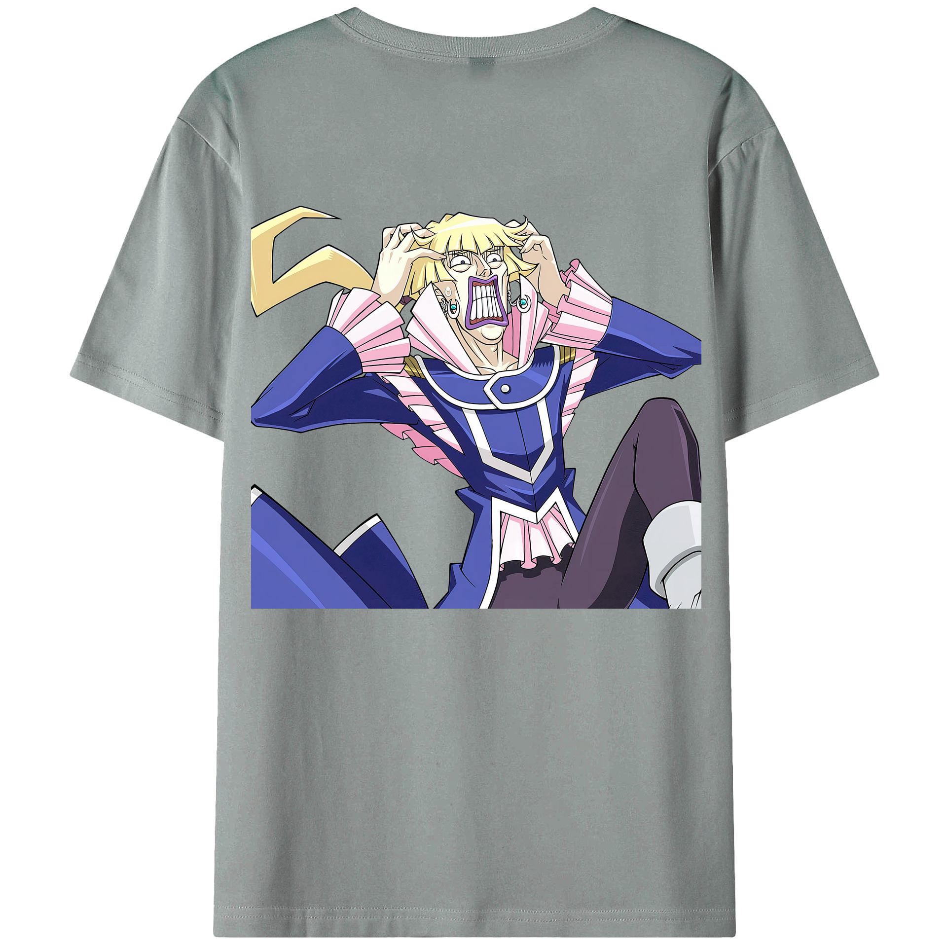 （画像用） 遊☆戯☆王 Yu-Gi-Oh! 綿100％ メンズ半袖Tシャツ（バックプリント） 通気性